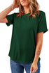 Soft Stretch Blend Crew Neck Short Sleeve Tee