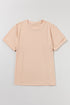 Soft Stretch Blend Crew Neck Short Sleeve Tee