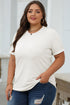 Soft Stretch Blend Crew Neck Short Sleeve Tee