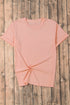 Soft Stretch Blend Crew Neck Short Sleeve Tee
