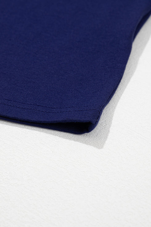 Soft Stretch Blend Crew Neck Short Sleeve Tee