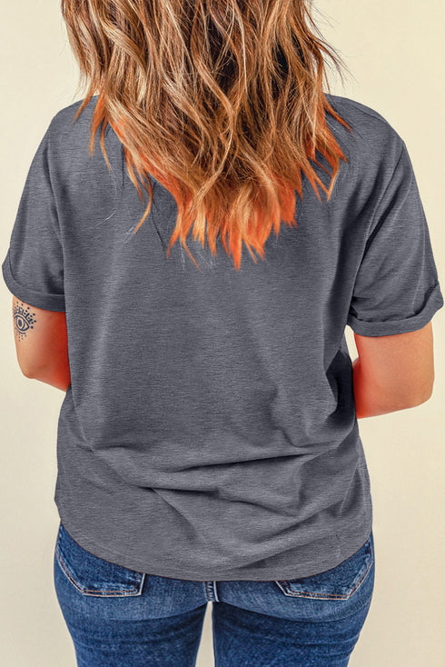Soft Stretch Blend Crew Neck Short Sleeve Tee