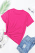 Soft Stretch Blend Crew Neck Short Sleeve Tee