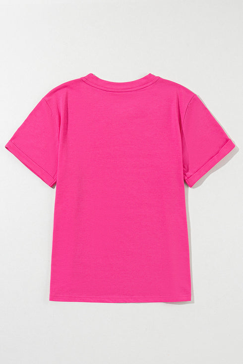 Soft Stretch Blend Crew Neck Short Sleeve Tee