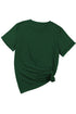 Soft Stretch Blend Crew Neck Short Sleeve Tee