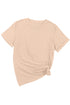 Soft Stretch Blend Crew Neck Short Sleeve Tee