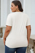 Soft Stretch Blend Crew Neck Short Sleeve Tee