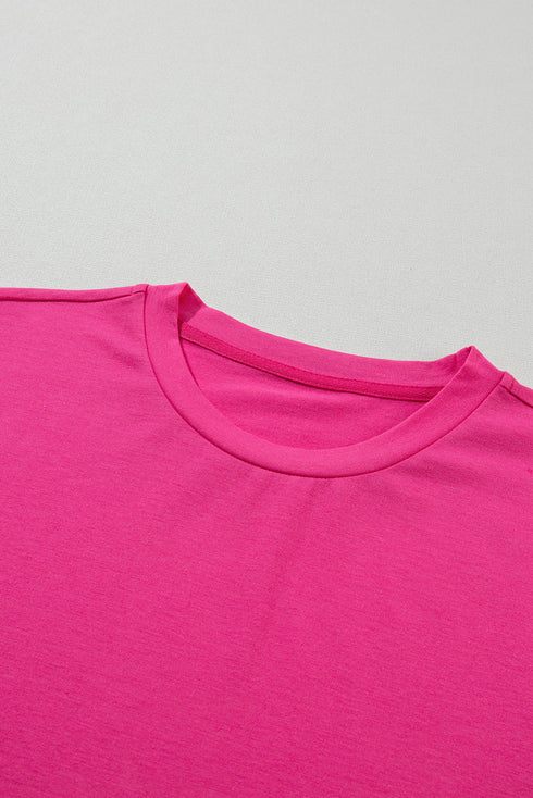 Soft Stretch Blend Crew Neck Short Sleeve Tee