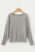 Soft Stretch Blend Extended Cuff Long Sleeve Top