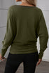 Soft Stretch Blend Extended Cuff Long Sleeve Top