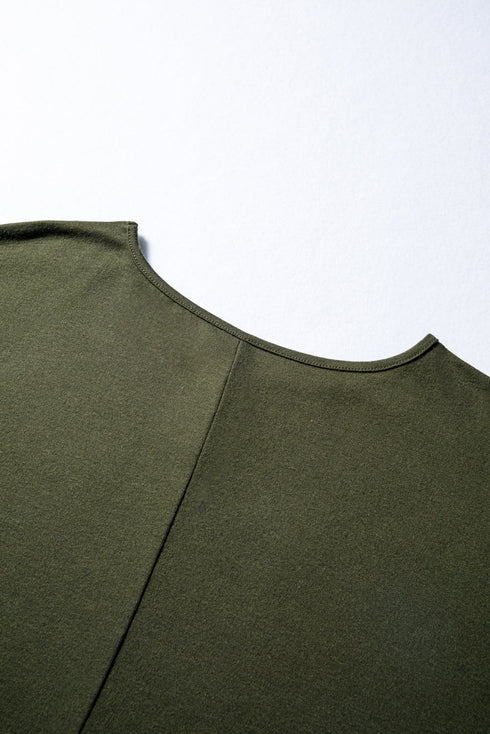Soft Stretch Blend Extended Cuff Long Sleeve Top
