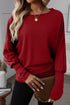 Soft Stretch Blend Extended Cuff Long Sleeve Top