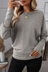 Soft Stretch Blend Extended Cuff Long Sleeve Top