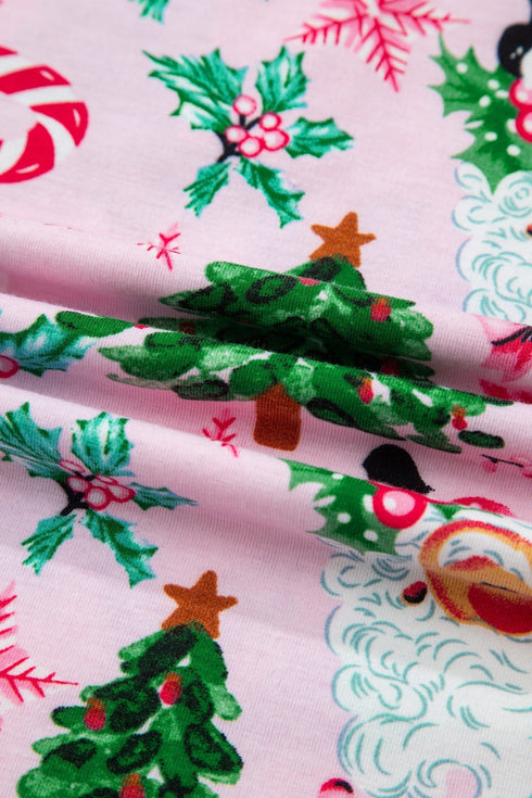 Soft Stretch Button Neck Two Piece Lounge Set