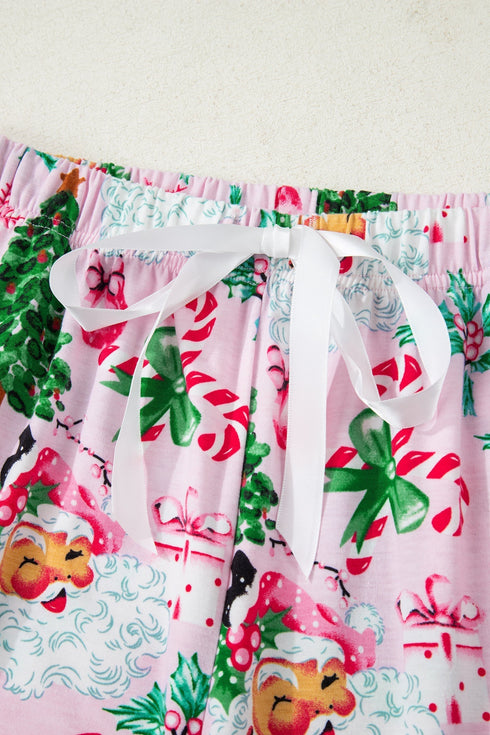 Soft Stretch Button Neck Two Piece Lounge Set