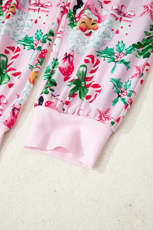 Soft Stretch Button Neck Two Piece Lounge Set