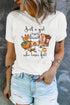 Soft Stretch Crew Neck Short Sleeve Graphic T Shirt
