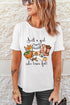 Soft Stretch Crew Neck Short Sleeve Graphic T Shirt