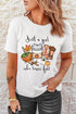 Soft Stretch Crew Neck Short Sleeve Graphic T Shirt