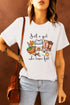 Soft Stretch Crew Neck Short Sleeve Graphic T Shirt
