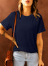 Soft Stretch Crew Neck Short Sleeve Jersey Tee