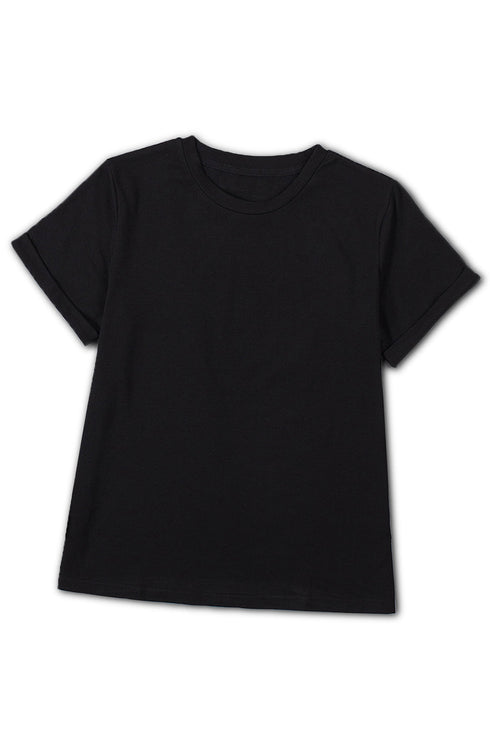 Soft Stretch Crew Neck Short Sleeve Jersey Tee
