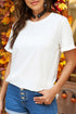 Soft Stretch Crew Neck Short Sleeve Jersey Tee