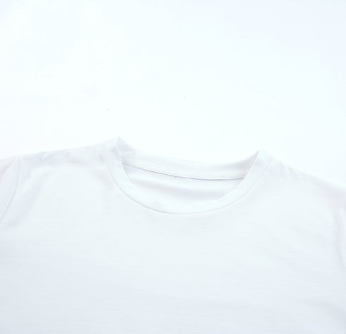 Soft Stretch Crew Neck Short Sleeve Jersey Tee
