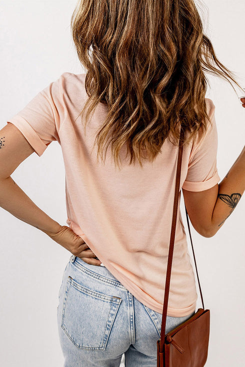 Soft Stretch Crew Neck Short Sleeve Jersey Tee