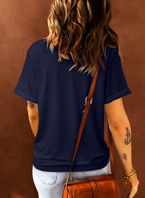 Soft Stretch Crew Neck Short Sleeve Jersey Tee