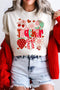 Soft Stretch Floral Strawberry Graphic Teacher T-Shirt
