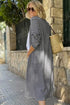 Soft Stretch Knit Striped Long Layering Cardigan
