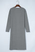 Soft Stretch Knit Striped Long Layering Cardigan