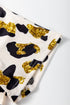 Soft Stretch Leopard Print Round Neck Short Sleeve Tee