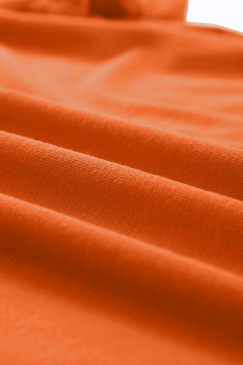 Soft Stretch Solid Crew Neck Rolled Cuff Relaxed Tee