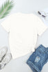 Soft Stretch Solid Crew Neck Rolled Cuff Relaxed Tee