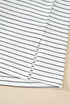 Soft Striped Crew Neck Cap Sleeve Pocket Tee