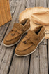 Soft Suede Furry Lined Slip On Flat Shoes