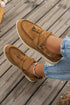 Soft Suede Furry Lined Slip On Flat Shoes