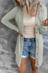 Soft Textured Knit Button Front Long Sleeve Cardigan