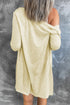 Soft Textured Knit Button Front Long Sleeve Cardigan