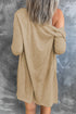 Soft Textured Knit Button Front Long Sleeve Cardigan