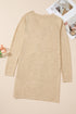 Soft Textured Knit Button Front Long Sleeve Cardigan