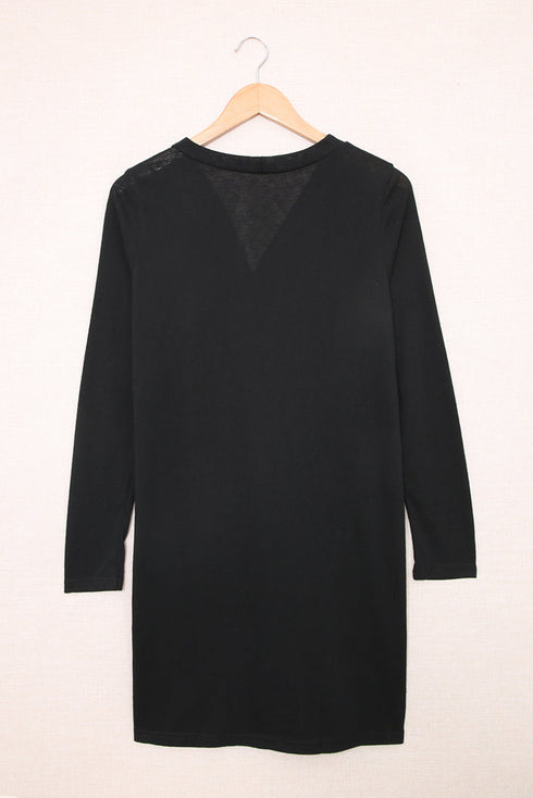 Soft Textured Knit Button Front Long Sleeve Cardigan