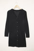 Soft Textured Knit Button Front Long Sleeve Cardigan
