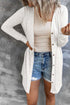 Soft Textured Knit Button Front Long Sleeve Cardigan