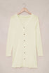 Soft Textured Knit Button Front Long Sleeve Cardigan
