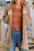 Soft Textured Knit Open Front Pocket Cardigan