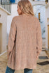 Soft Textured Knit Open Front Pocket Cardigan