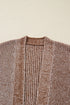 Soft Textured Knit Open Front Pocket Cardigan